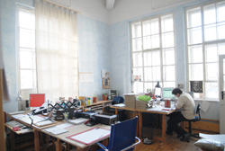 Wandlasur im Büro