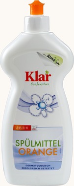 Klar Geschirrspülmittel Orange